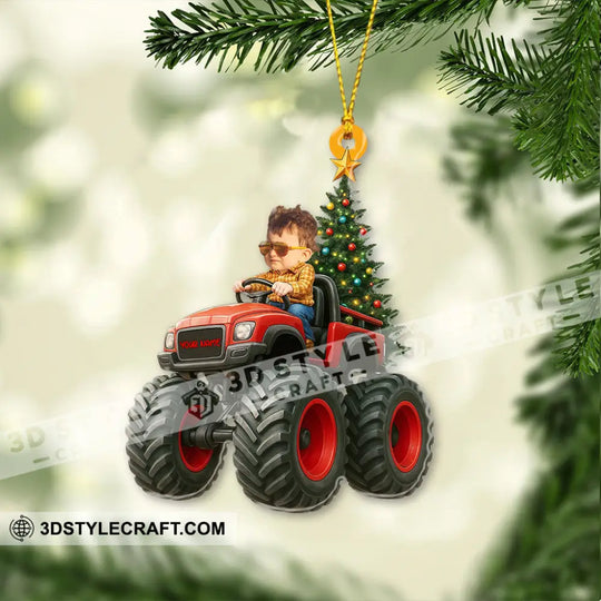Kid On Car Home Decor, Christmas Ornament, Personalized Ornament style option 4