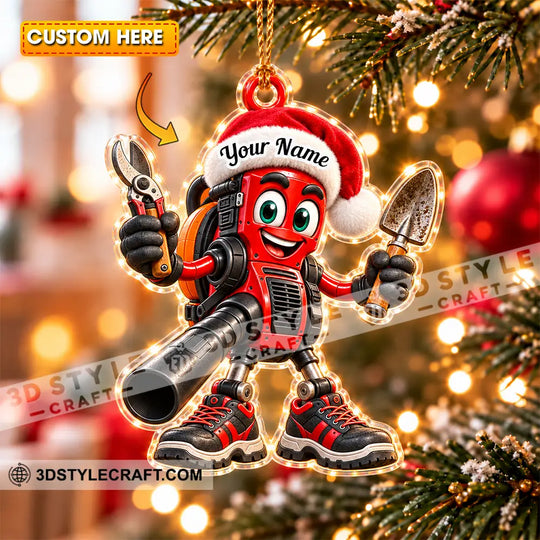 Landscaper Home Decor, Christmas Ornament, Personalized Ornament style option 1