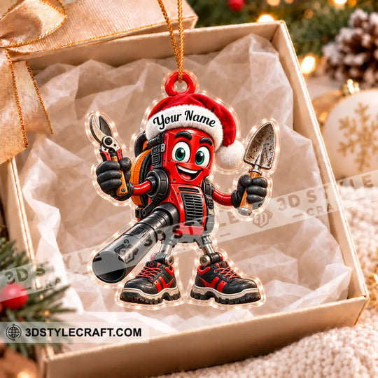 Landscaper Home Decor, Christmas Ornament, Personalized Ornament style option 3