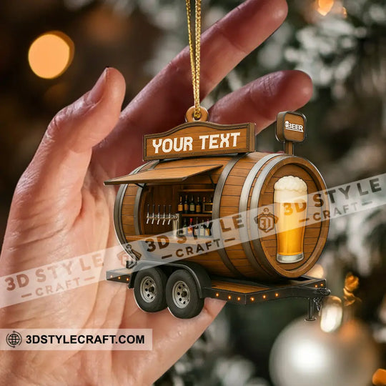 Let's Drink Beer Home Decor, Christmas Ornament, Personalized Ornament style option 2