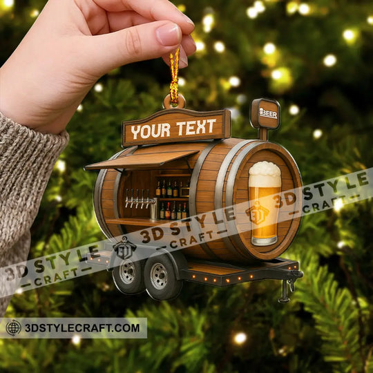 Let's Drink Beer Home Decor, Christmas Ornament, Personalized Ornament style option 3