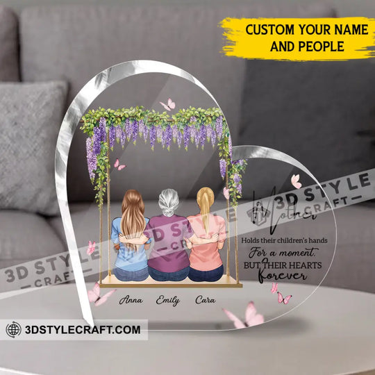 Love Forever, Gift For Mother's Day - Personalized Custom Shaped Acrylic Plaque style option 1