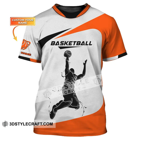 Man Shirt Basketball Custom Name T-Shirt Gift For Player Clothing / S