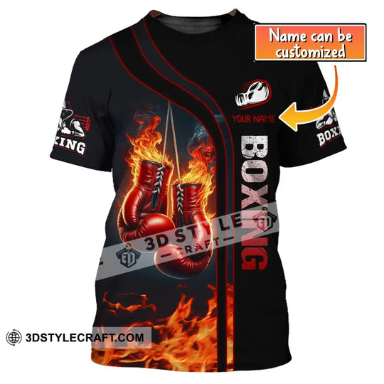 Man Shirt, Boxing Shirt, Custom Name T-Shirt, Boxing Man Shirt, Gift for Boxing Lover style option 1