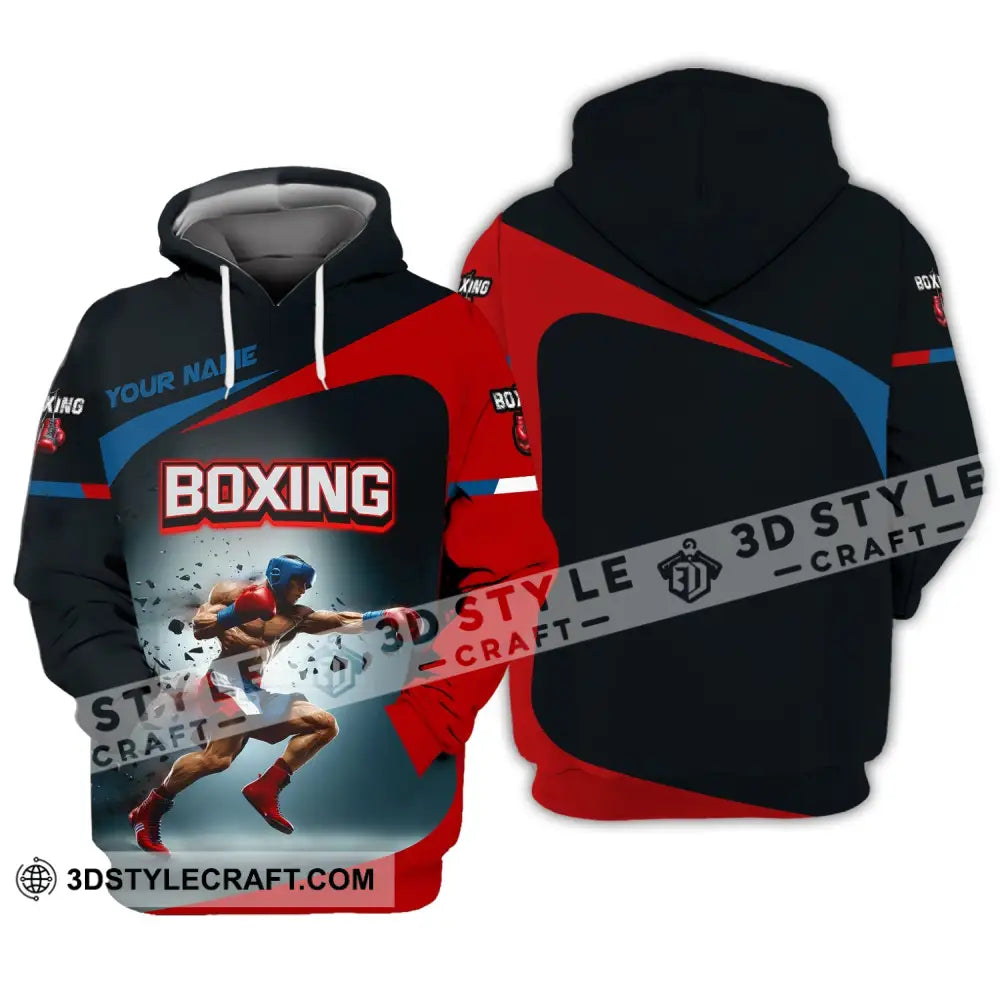 Man Shirt Boxing Custom Name T-Shirt Polo Gift For Lover Hoodie / S