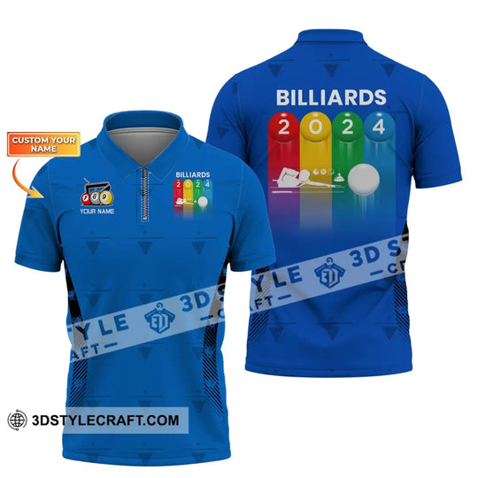 Man Shirt, Custom Billiards Polo Shirt, Billiards T-shirt, Billiards Shirt, Shirt For Billiards Lovers style option 1