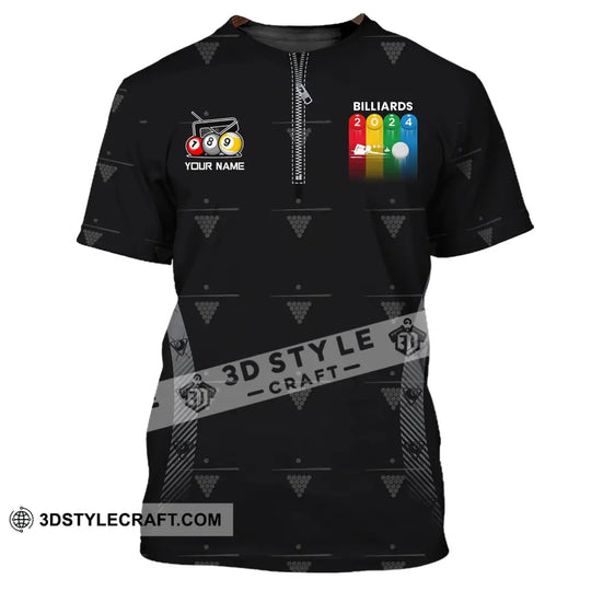 Man Shirt, Custom Billiards Polo Shirt, Billiards T-shirt, Billiards Shirt, Shirt For Billiards Lovers style option 2