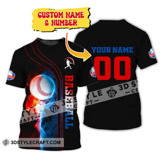 Man Shirt Custom Name And Number Baseball T-Shirt Gift For Player