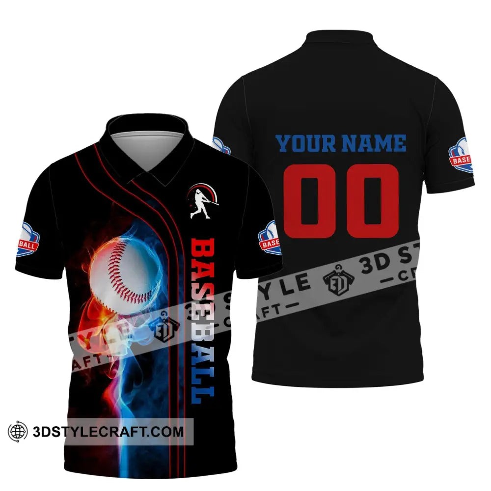 Man Shirt Custom Name And Number Baseball T-Shirt Gift For Player Polo / S