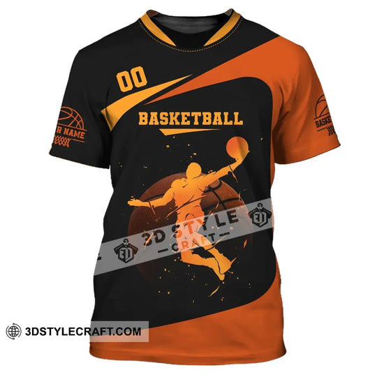 Man Shirt, Custom Name and Number Basketball Shirt, Gift for Basketball Player style option 2