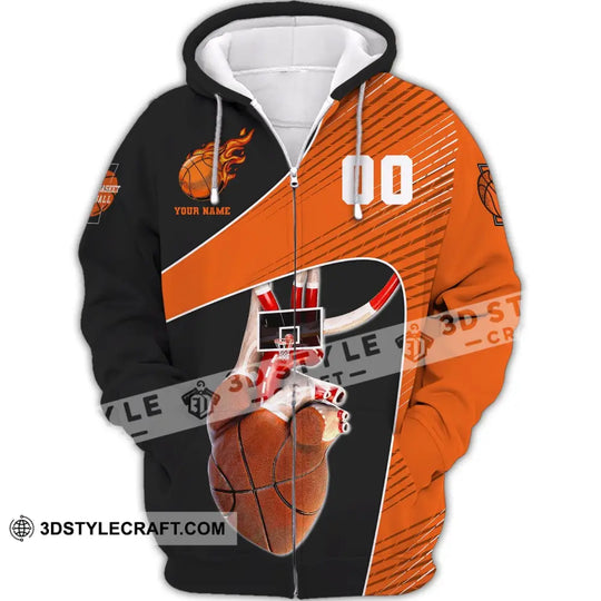 Man Shirt, Custom Name and Number Basketball Shirt, Basketball Heart, Gift for Basketball Player style option 3