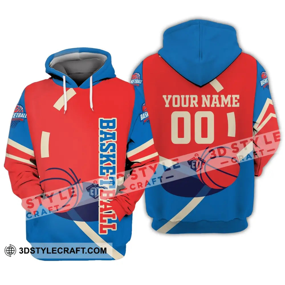 Man Shirt Custom Name And Number Basketball T-Shirt Gift For Player Hoodie / S T-Shirt