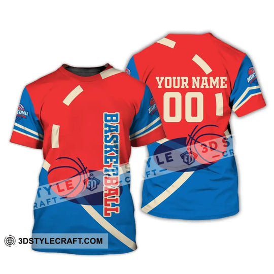 Man Shirt, Custom Name and Number Basketball T-shirt, Basketball Shirt, Gift for Basketball Player style option 2
