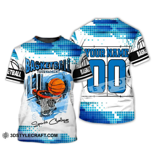 Man Shirt Custom Name And Number Basketball T-Shirt Sport Challenge Gift For Player / S