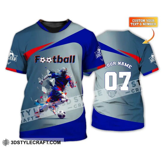Man Shirt, Custom Name and Number Football Shirt, Gift for Football Lover style option 1