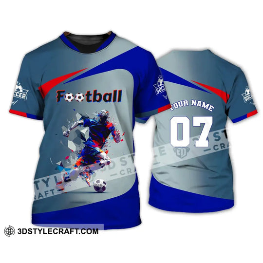 Man Shirt, Custom Name and Number Football Shirt, Gift for Football Lover style option 3