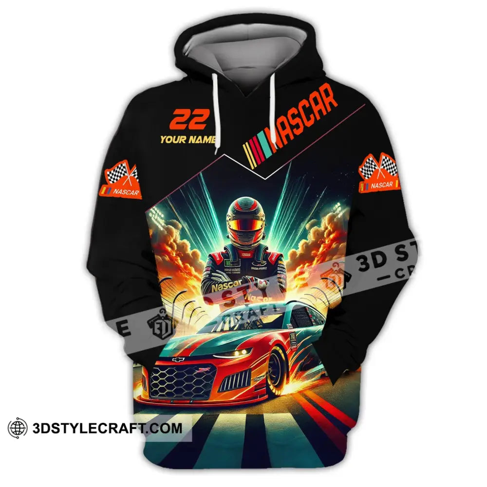 Man Shirt Custom Name And Number Nascar Hoodie Polo Long Sleeve / S T-Shirt