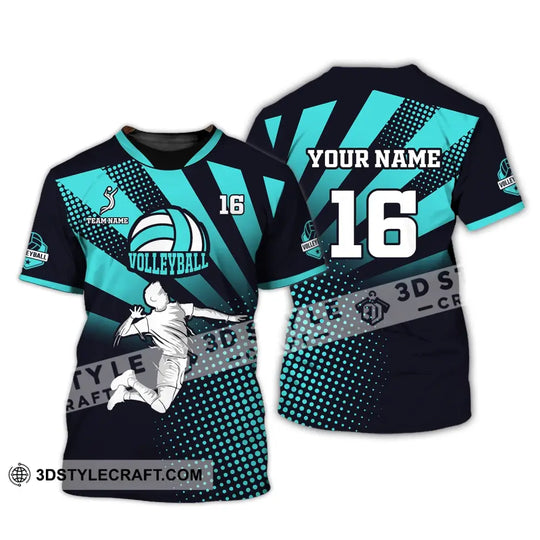 Man Shirt, Custom Name and Number Volleyball Shirt, T-Shirt for Volleyball Club, Gift for Volleyball Players style option 2