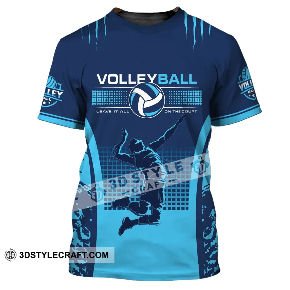 Man Shirt Custom Name And Number Volleyball T-Shirt Gift For Volleybal Player