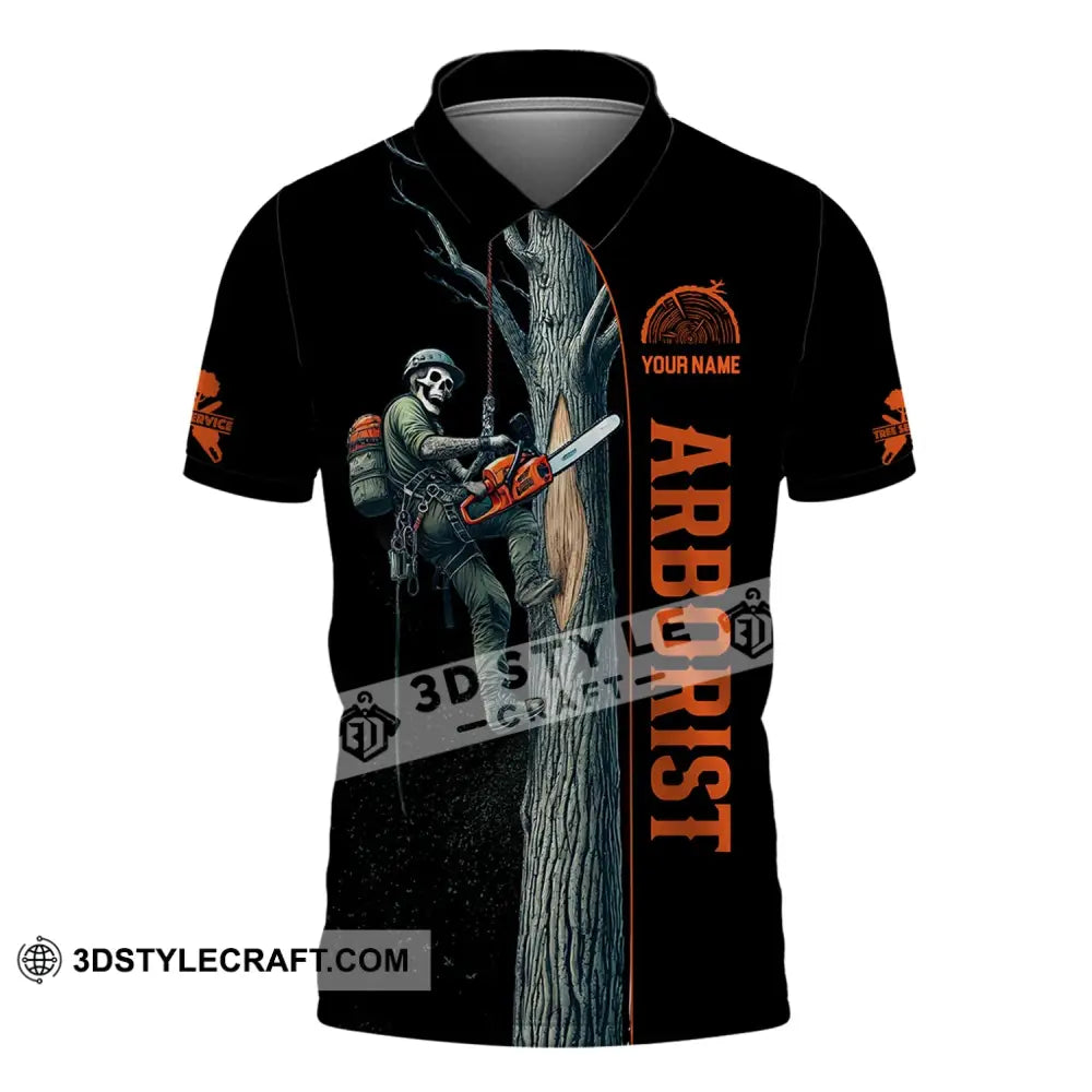 Man Shirt Custom Name Arborist T-Shirt Hoodie Long Sleeve Polo / S T-Shirt