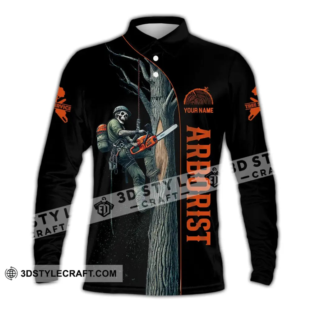 Man Shirt Custom Name Arborist T-Shirt Hoodie Long Sleeve Polo / S T-Shirt