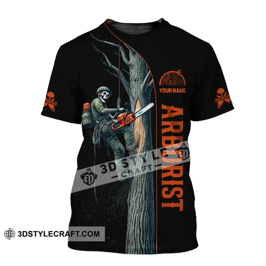 Man Shirt, Custom Name Arborist Shirt, Arborist T-Shirt Hoodie Long Sleeve Shirt style option 2