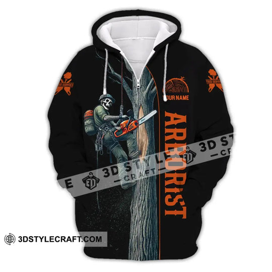 Man Shirt, Custom Name Arborist Shirt, Arborist T-Shirt Hoodie Long Sleeve Shirt style option 3