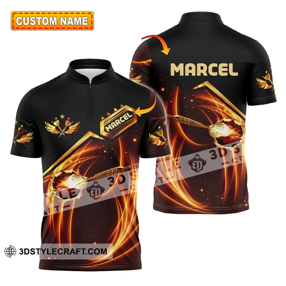 Man Shirt Custom Name Archery Polo Archer Hoodie Long Sleeve T-Shirt Gift For Lovers