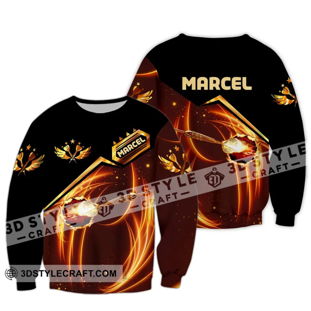 Man Shirt Custom Name Archery Polo Archer Hoodie Long Sleeve T-Shirt Gift For Lovers / S