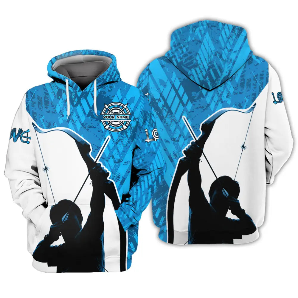Man Shirt Custom Name Archery T-Shirt Archer Hoodie Long Sleeve Gift For Lovers / S T-Shirt