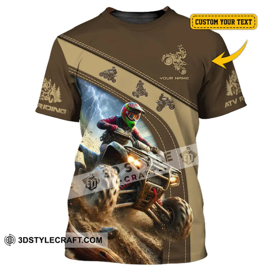 Man Shirt, Custom Name ATV Riding Shirt, ATV Riding Gift, ATV Riding Polo Shirt Long Sleeve Hoodie style option 1