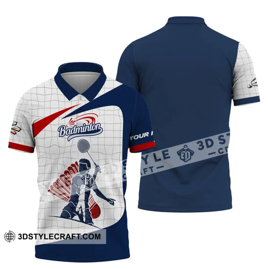 Man Shirt, Custom Name Badminton T-Shirt, Badminton Shirt, Gift For Badminton Players style option 4