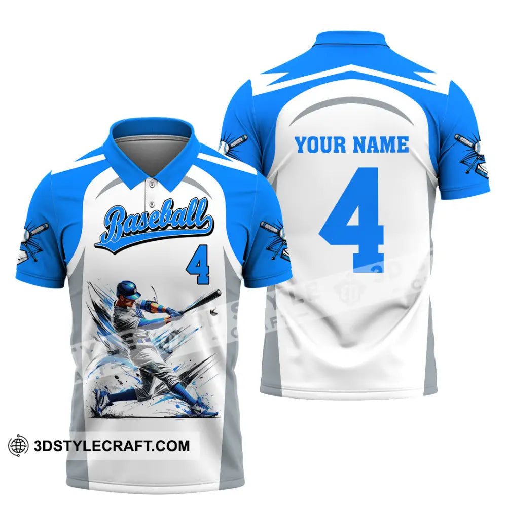 Man Shirt Custom Name Baseball Club Hoodie Polo Long Sleeve Gift For Players / S T-Shirt