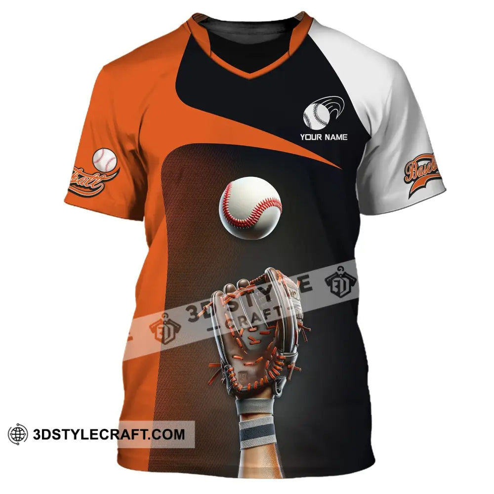 Man Shirt Custom Name Baseball T-Shirt For Team Gift Players / S