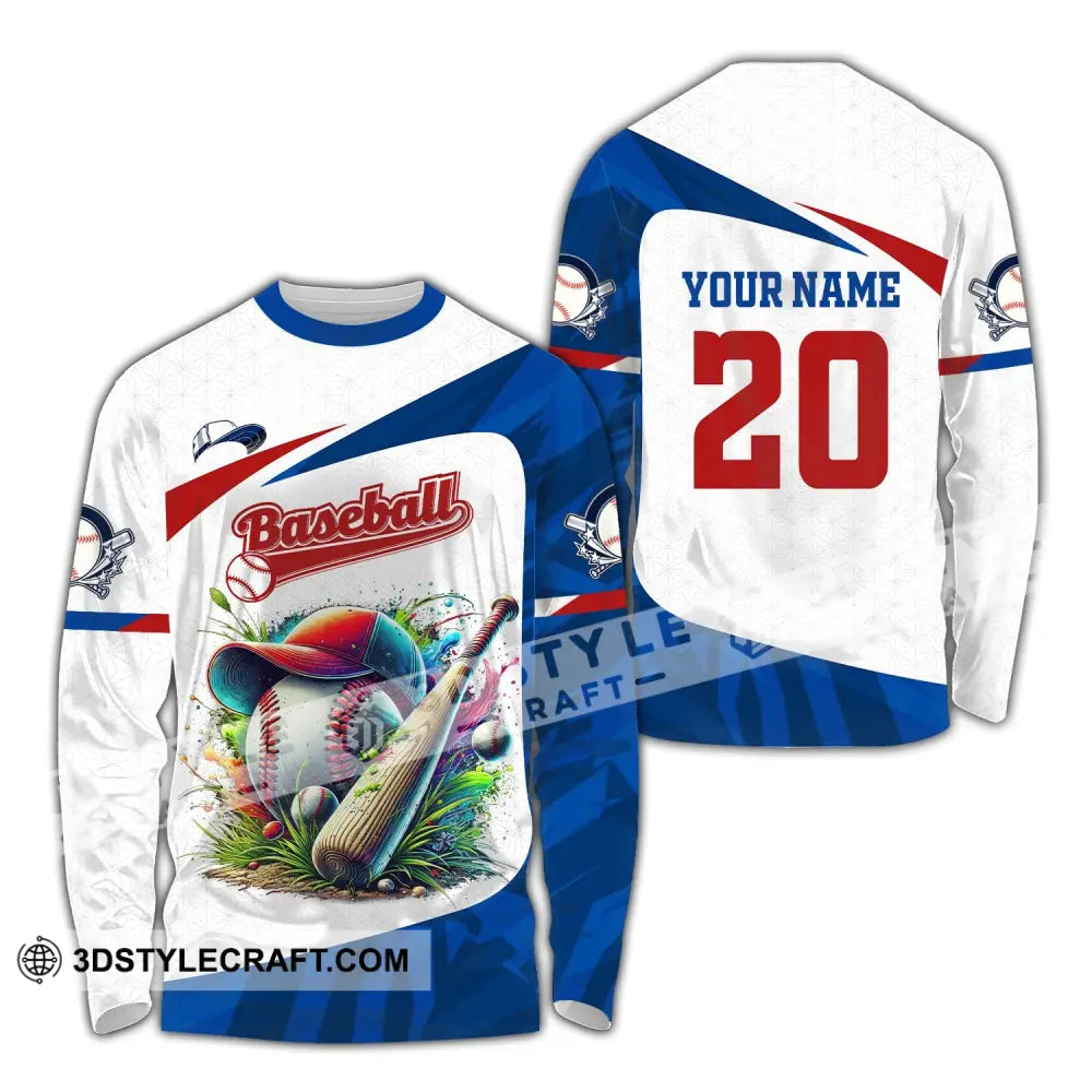 Man Shirt Custom Name Baseball Team T-Shirt Hoodie Long Sleeve Lover Apparel / S T-Shirt