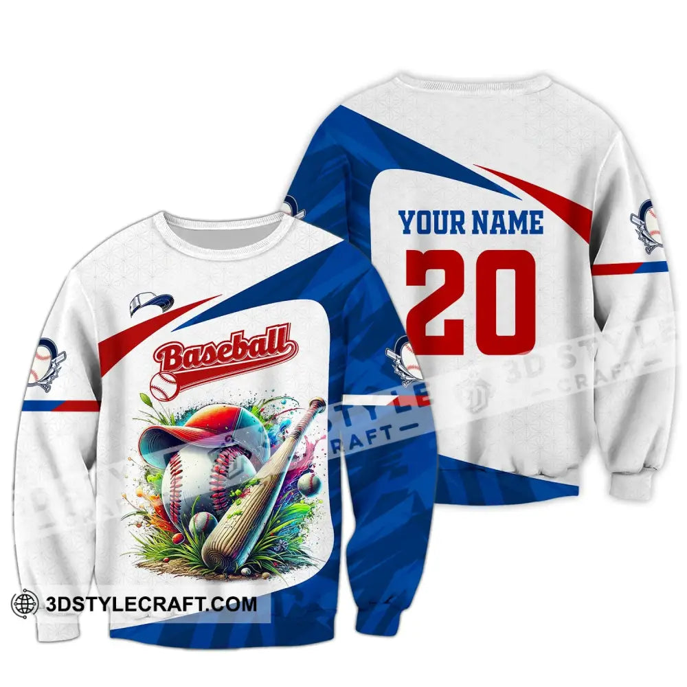 Man Shirt Custom Name Baseball Team T-Shirt Hoodie Long Sleeve Lover Apparel / S T-Shirt