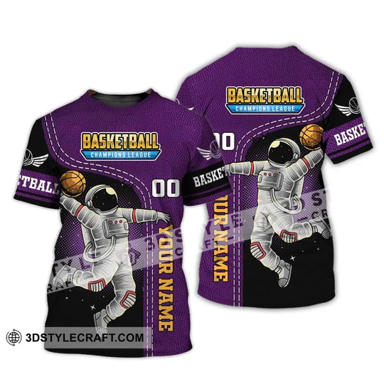 Man Shirt, Custom Name Basketball T-Shirt, Basketball Champions League, Gift for Basketball Player style option 2