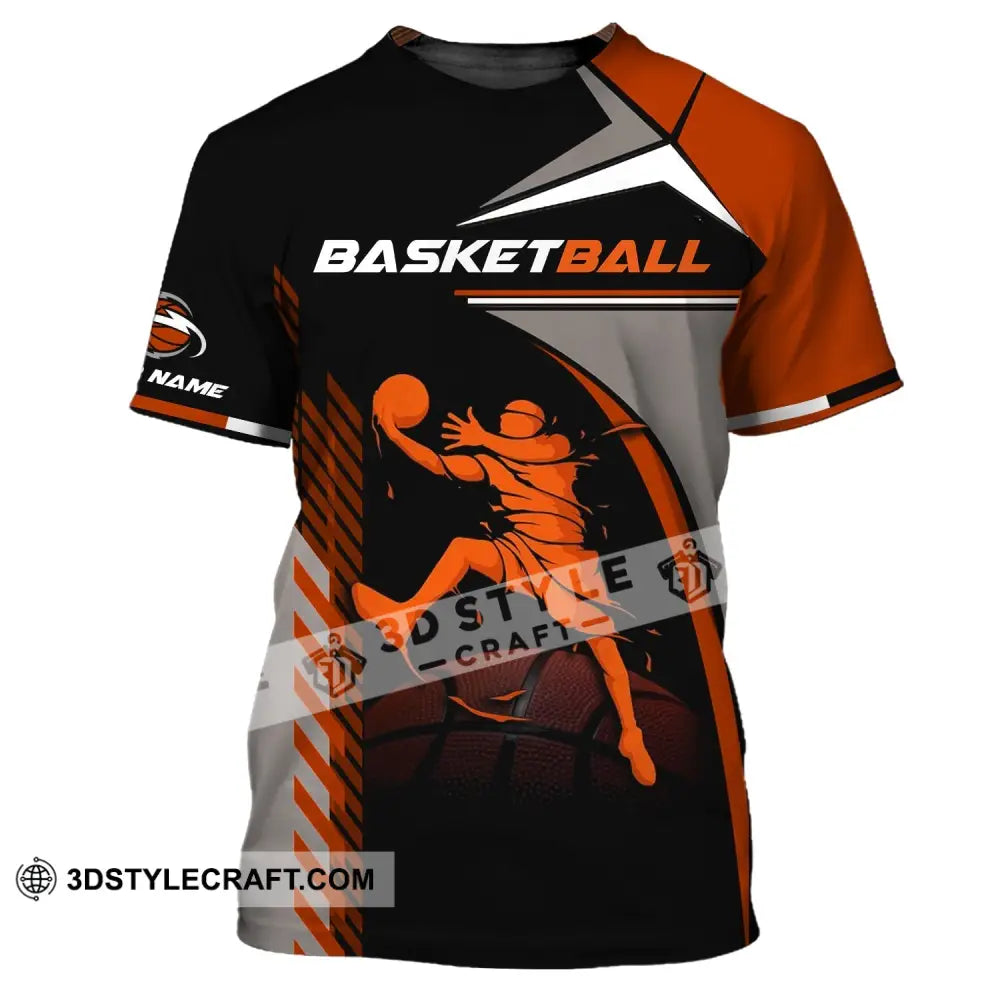 Man Shirt Custom Name Basketball T-Shirt Gift For Player / S