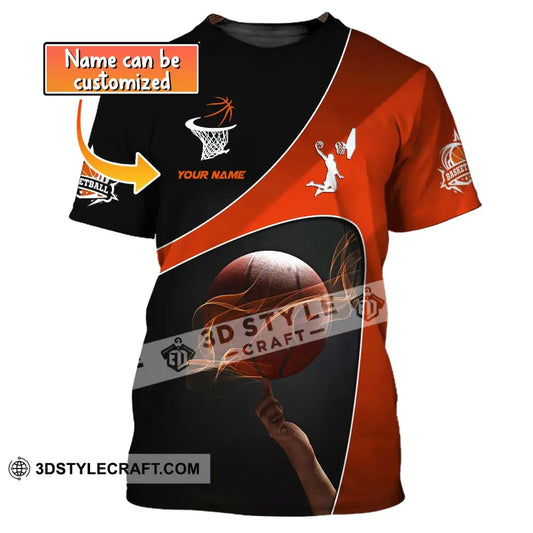 Man Shirt Custom Name Basketball T-Shirt Player Gift For Lover