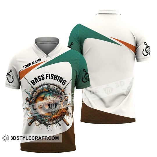Man Shirt, Custom Name Bass Fishing Shirt, Fishing Lover Shirt, Fishing Hoodie Shirt Polo Long Sleeve Shirt style option 4
