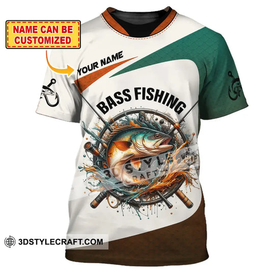 Man Shirt, Custom Name Bass Fishing Shirt, Fishing Lover Shirt, Fishing Hoodie Shirt Polo Long Sleeve Shirt style option 1
