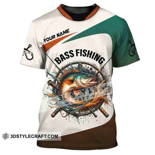Man Shirt, Custom Name Bass Fishing Shirt, Fishing Lover Shirt, Fishing Hoodie Shirt Polo Long Sleeve Shirt style option 2