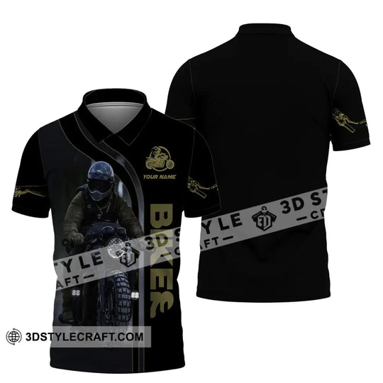 Man Shirt, Custom Name Biker Shirt, T-Shirt for Bikers, Bike Love Clothing style option 4