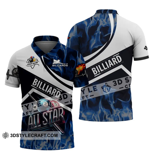 Man Shirt, Custom Name Billiards Shirt, Billiards All Star, Billiards Shirt, Shirt For Billiards Players style option 4