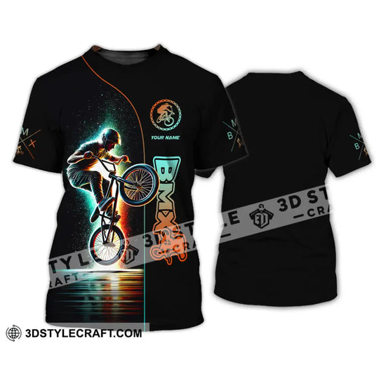 Man Shirt, Custom Name BMX Shirt, BMX Bike Gift, BMX Bike Polo Shirt Hoodie Long Sleeve style option 2