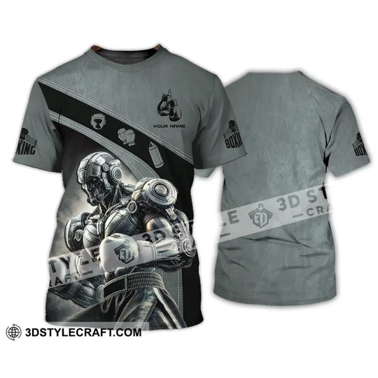 Man Shirt, Custom Name Boxing Shirt, Boxing Hoodie Shirt Polo Long Sleeve, Gift for Boxing Lovers style option 2