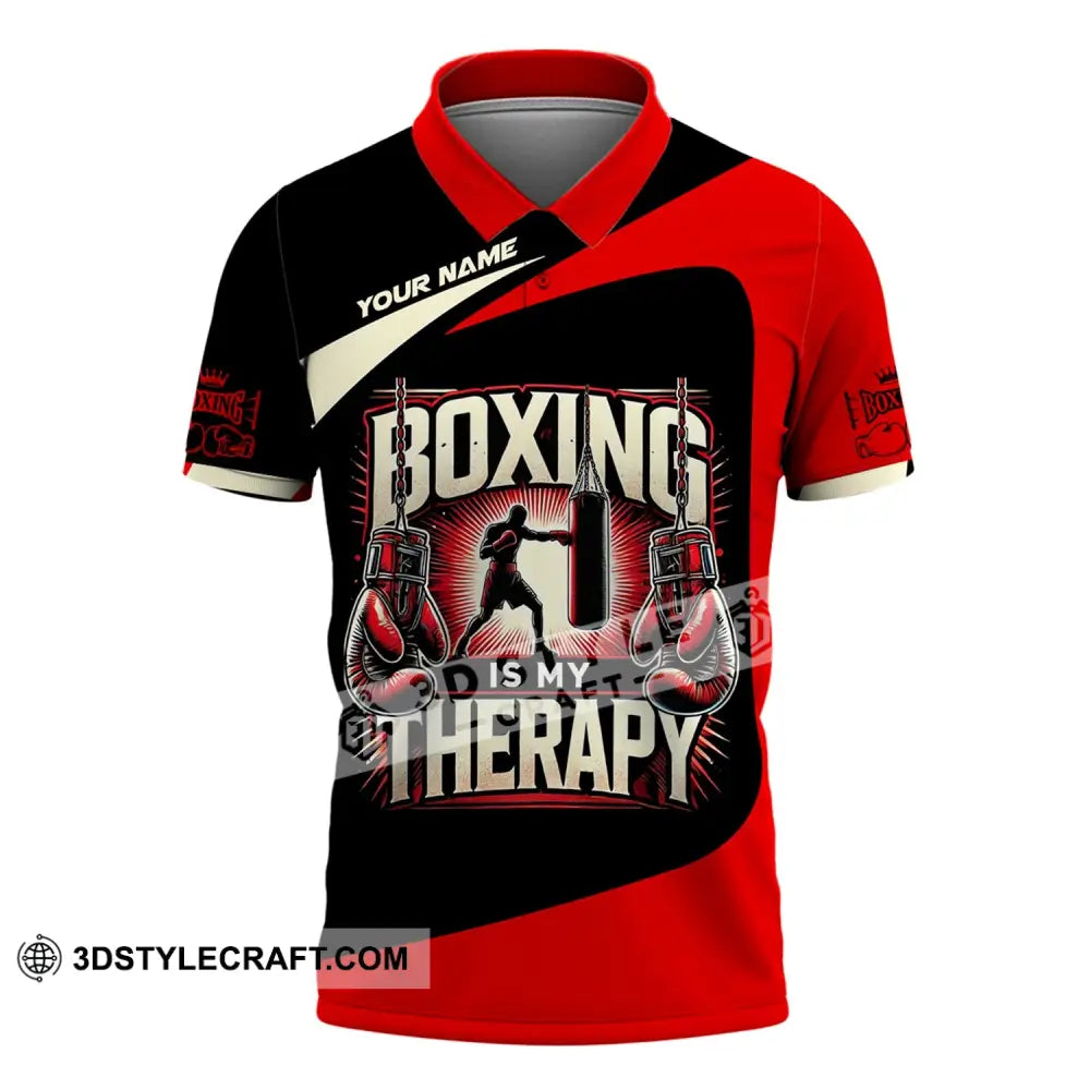 Man Shirt Custom Name Boxing T-Shirt For Club Gift Lovers Polo / S T-Shirt