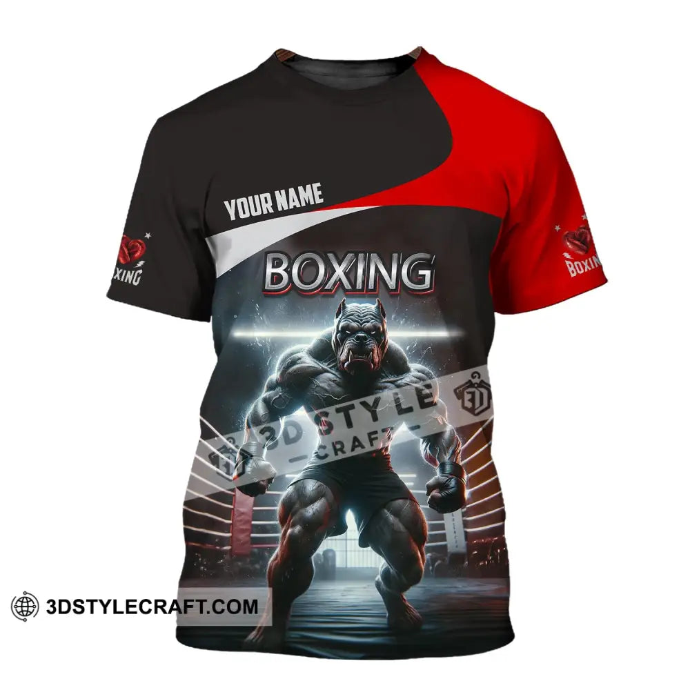 Man Shirt Custom Name Boxing T-Shirt For Club Gift Lovers / S T-Shirt