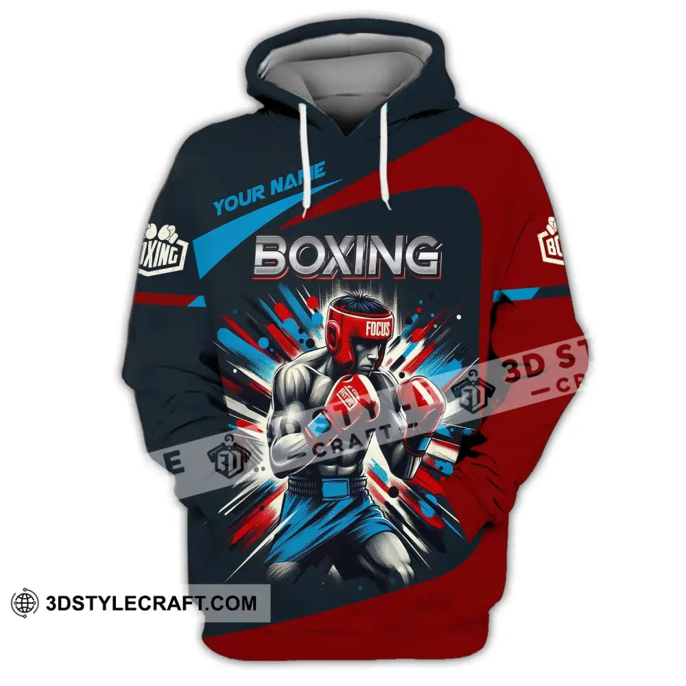 Man Shirt Custom Name Boxing T-Shirt Gift For Lover Hoodie / S