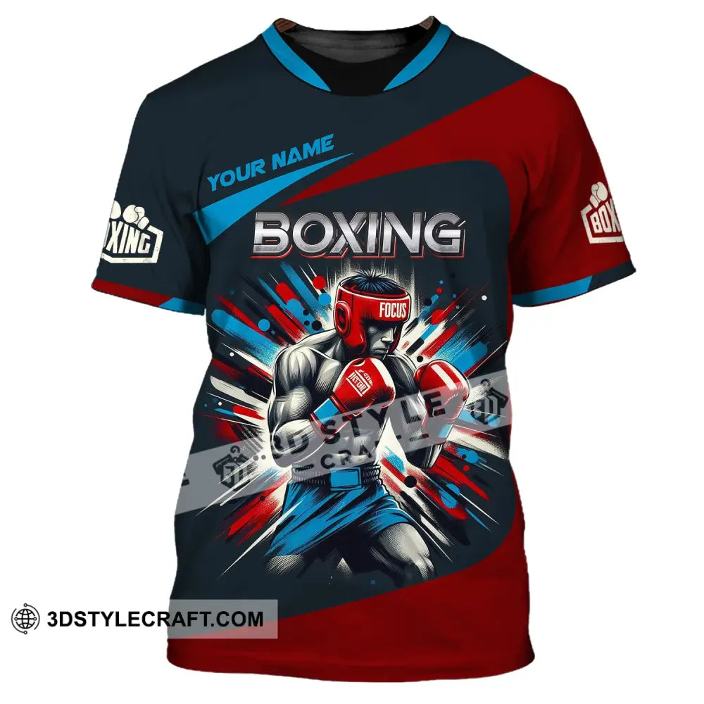 Man Shirt Custom Name Boxing T-Shirt Gift For Lover / S